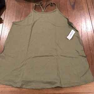 OLD NAVY olive green tank top size small